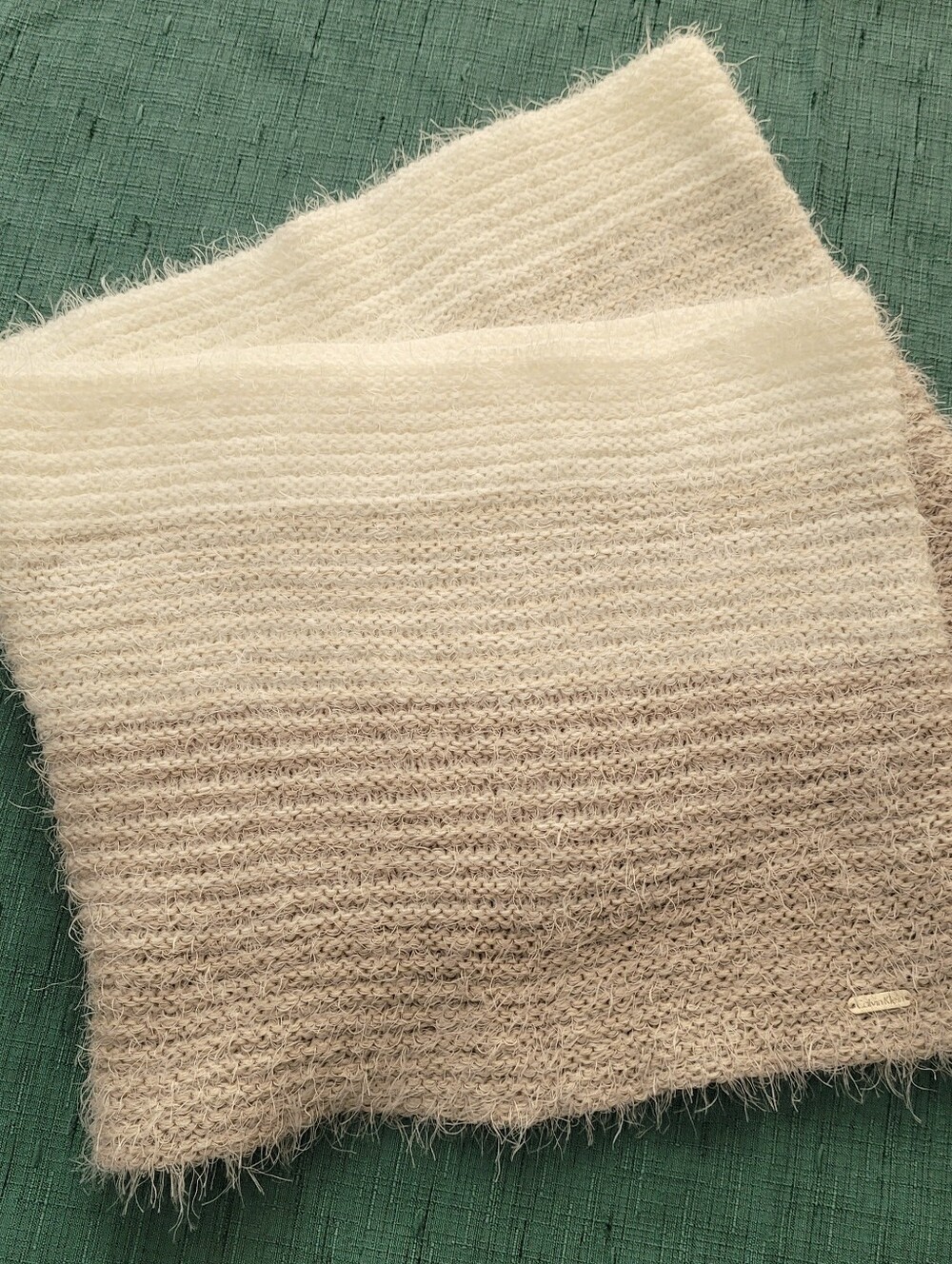 Calvin Klein Women's Cream Ombre Infinity Scarf